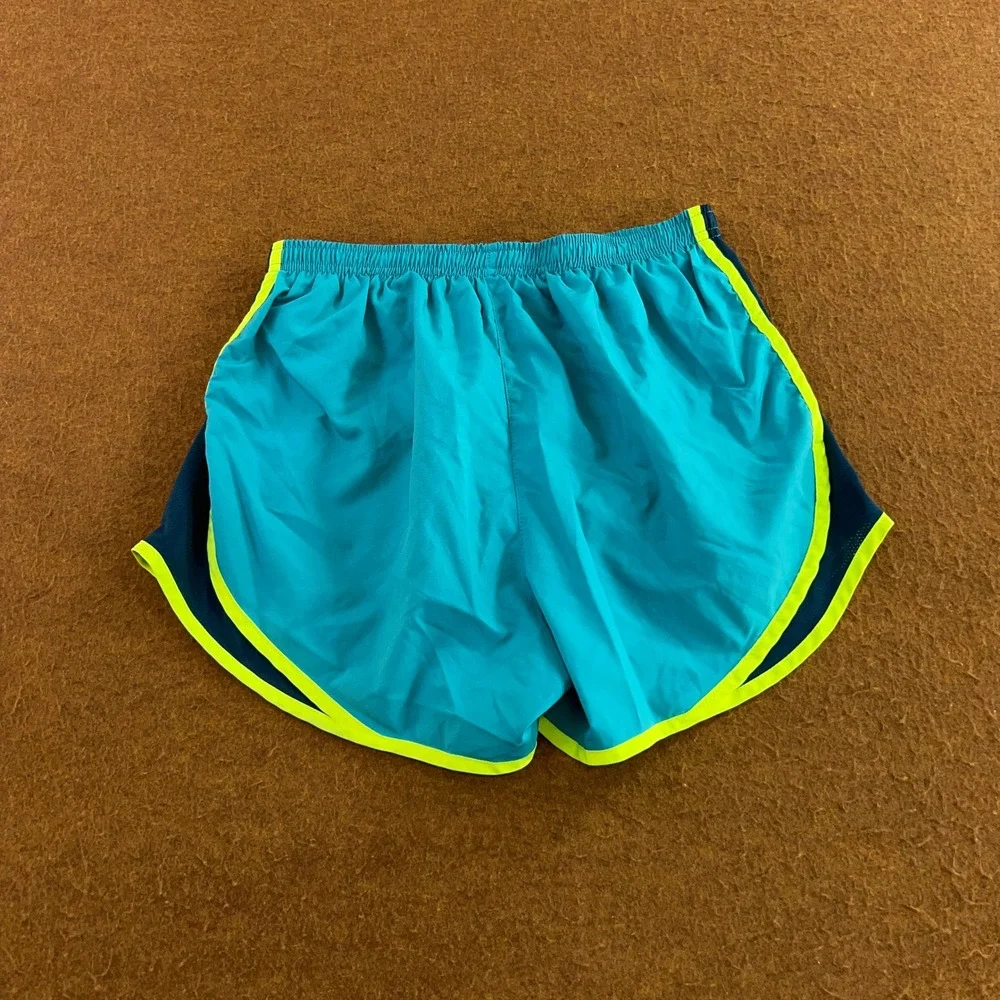Nike Womens Medium Teal Blue Dri-FIT Tempo Track Running Shorts